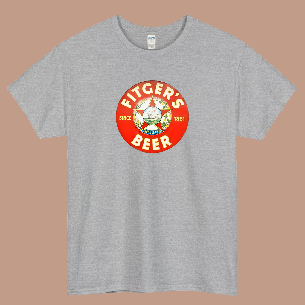 Fitger's Beer Duluth Logo Mens Unisex Short Sleeve T-Shirt Size S-3XL - P