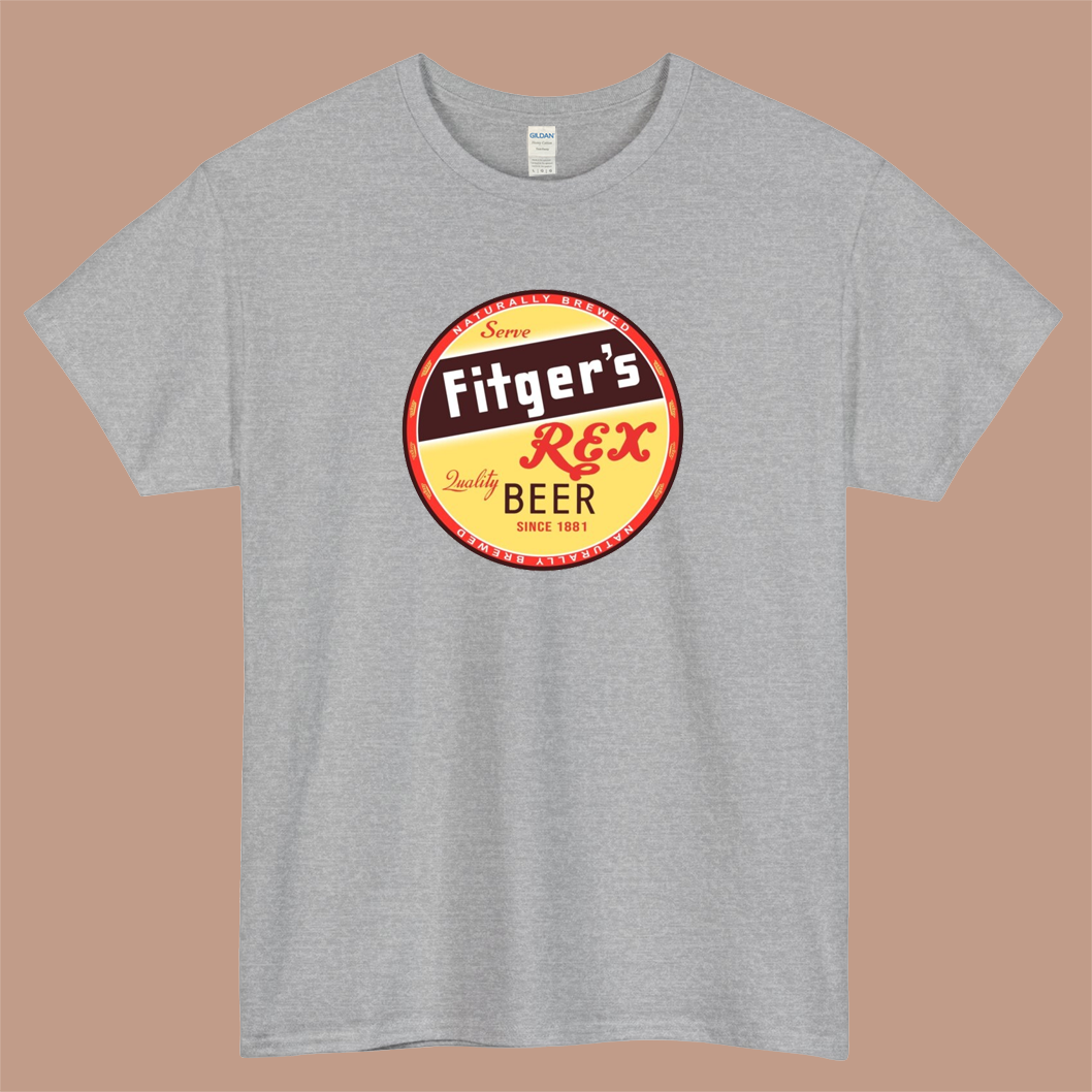Fitger's Rex Beer of Duluth Logo Mens Unisex Short Sleeve T-Shirt Size S-3XL - P