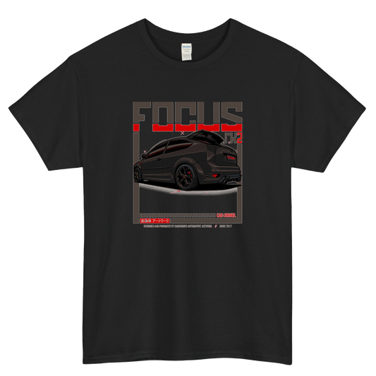 Focus ST RS MK2 - CarCorner Logo Mens Unisex Short Sleeve T-Shirt Size S-3XL - P