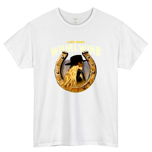 Frame HorseShoe - Lainey Wilson Logo Mens Unisex Short Sleeve T-Shirt Size S-3XL - P