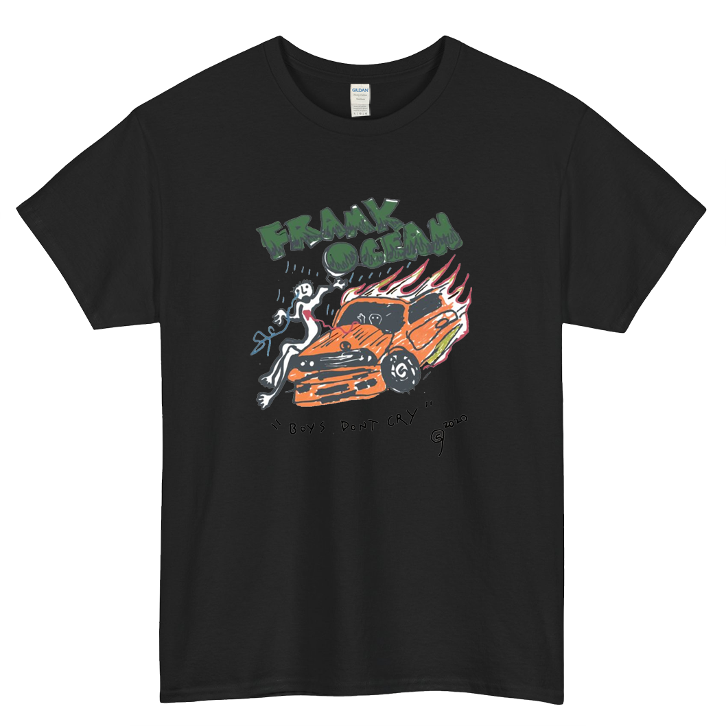 Frank Ocean and the cars of Blonde Logo Mens Unisex Short Sleeve T-Shirt Size S-3XL - P