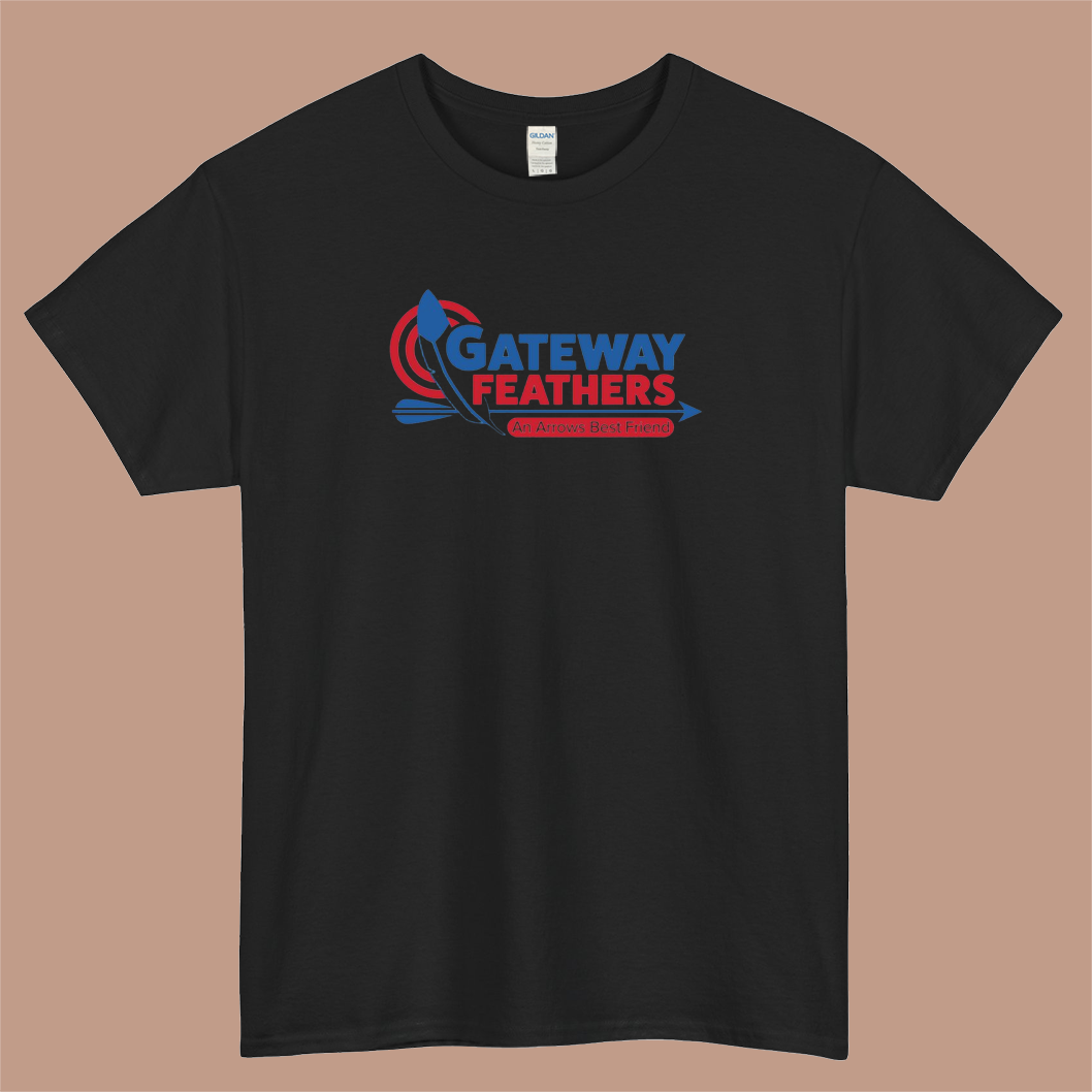 GATEWAY FEATHERS Logo Mens Unisex Short Sleeve T-Shirt Size S-3XL - P