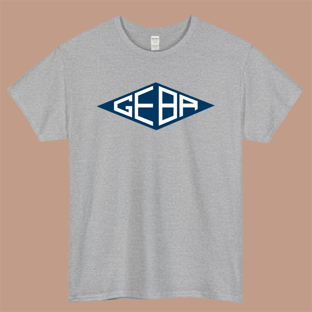 GEBA Auto Logo Mens Unisex Short Sleeve Gray T-Shirt Size S-3XL