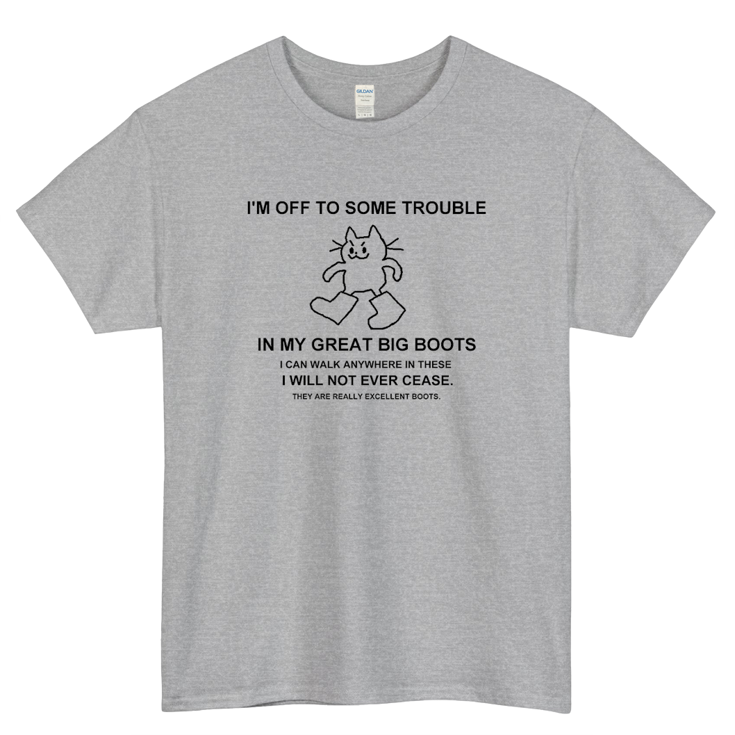 GREAT BIG BOOTS Logo Mens Unisex Short Sleeve T-Shirt Size S-3XL - P