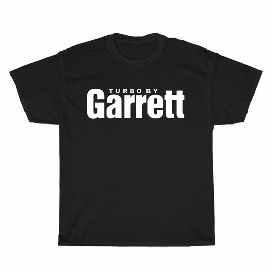 Garrett Turbo white Logo Men's Unisex T Shirt Size S to 3XL