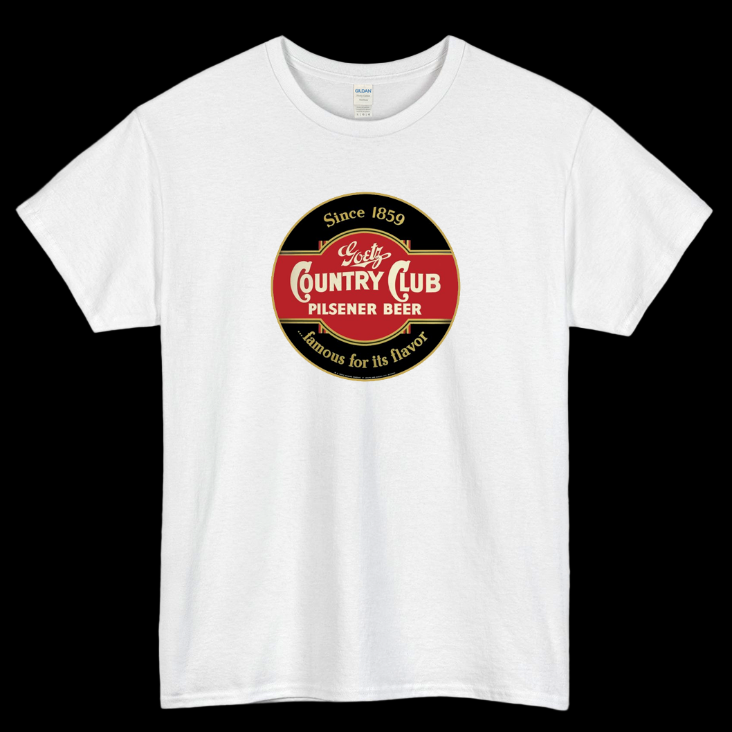 Goetz Country Club Pilsener Beer Logo Mens Unisex Short Sleeve T-Shirt Size S-3XL - P