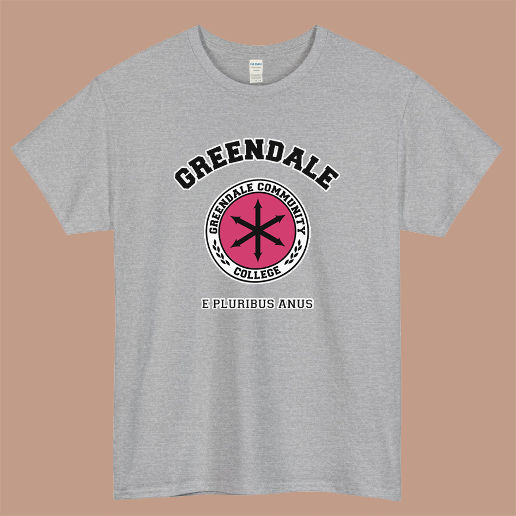 Greendale Community College E Pluribus Anus Logo Mens Unisex Short Sleeve T-Shirt Size S-3XL - P