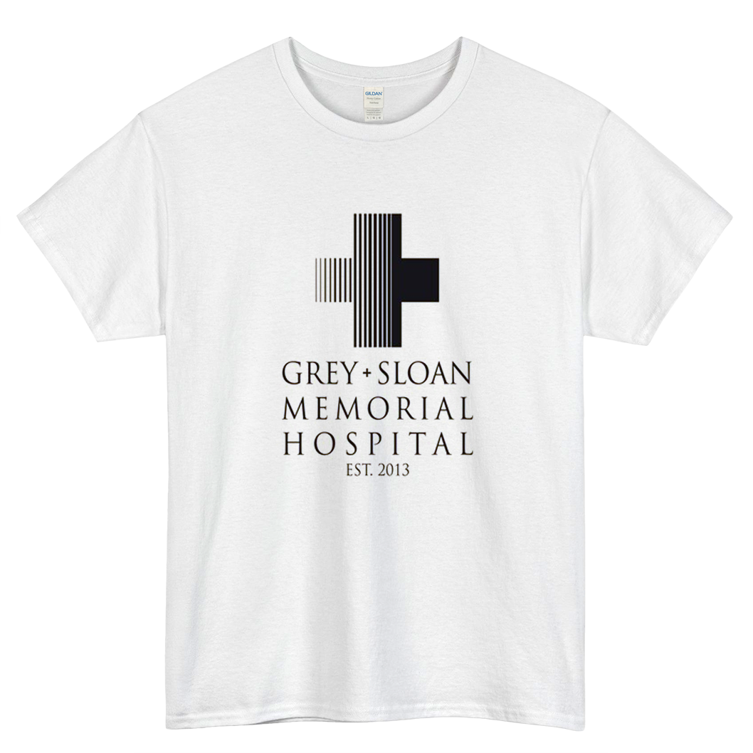 Grey Sloan Memorial Hospital Plaque Logo Mens Unisex Short Sleeve T-Shirt Size S-3XL - P