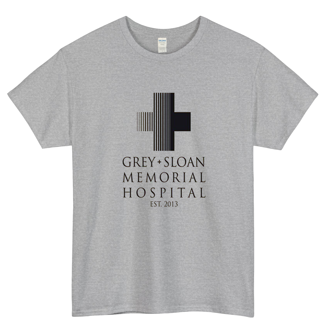 Grey Sloan Memorial Hospital Plaque Logo Mens Unisex Short Sleeve T-Shirt Size S-3XL - P
