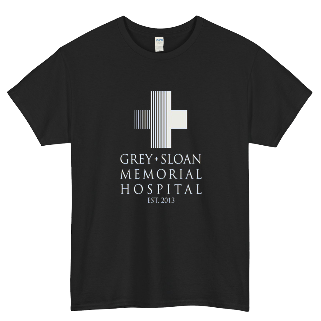 Grey Sloan Memorial Hospital Plaque Logo Mens Unisex Short Sleeve T-Shirt Size S-3XL - P