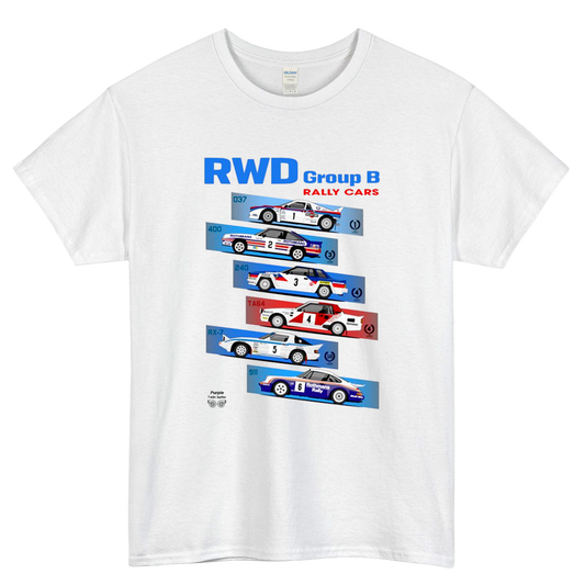 Group B RWD rally cars Logo Mens Unisex Short Sleeve T-Shirt Size S-3XL - P
