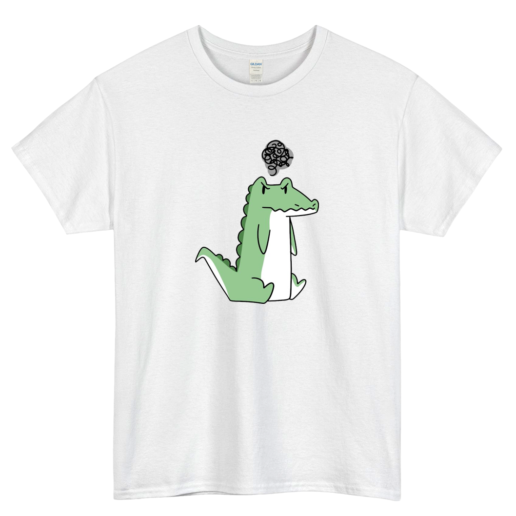 Grumpy Alligator Logo Mens Unisex Short Sleeve T-Shirt Size S-3XL - P