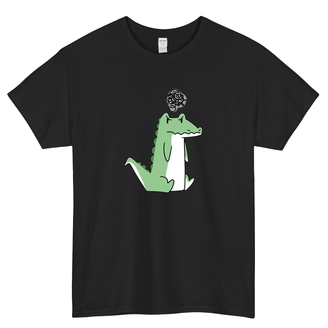 Grumpy Alligator Logo Mens Unisex Short Sleeve T-Shirt Size S-3XL - P
