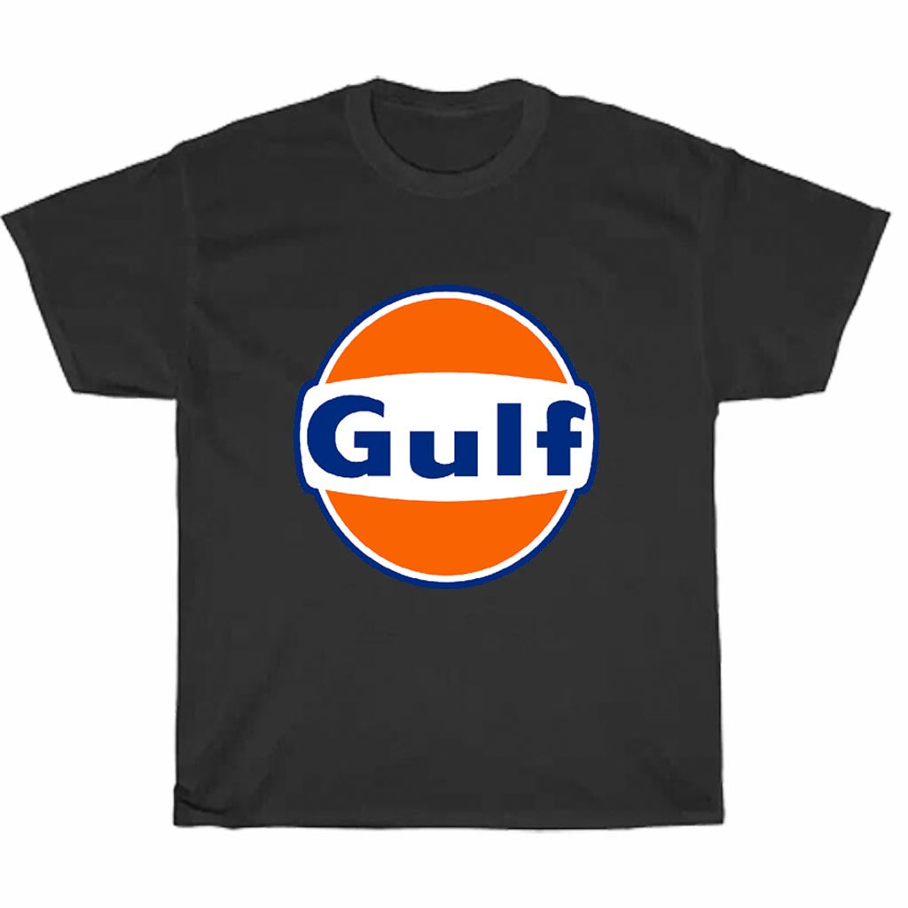 Gulf Oil Racing Logo Men's Unisex T Shirt Size S to 3XL
