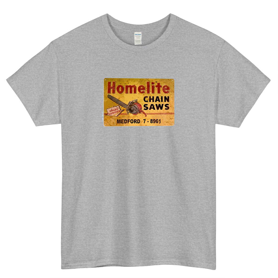 HOMELITE CHAINSAWS RACING LOGO 1 short SLEEVE T SHIRT -P