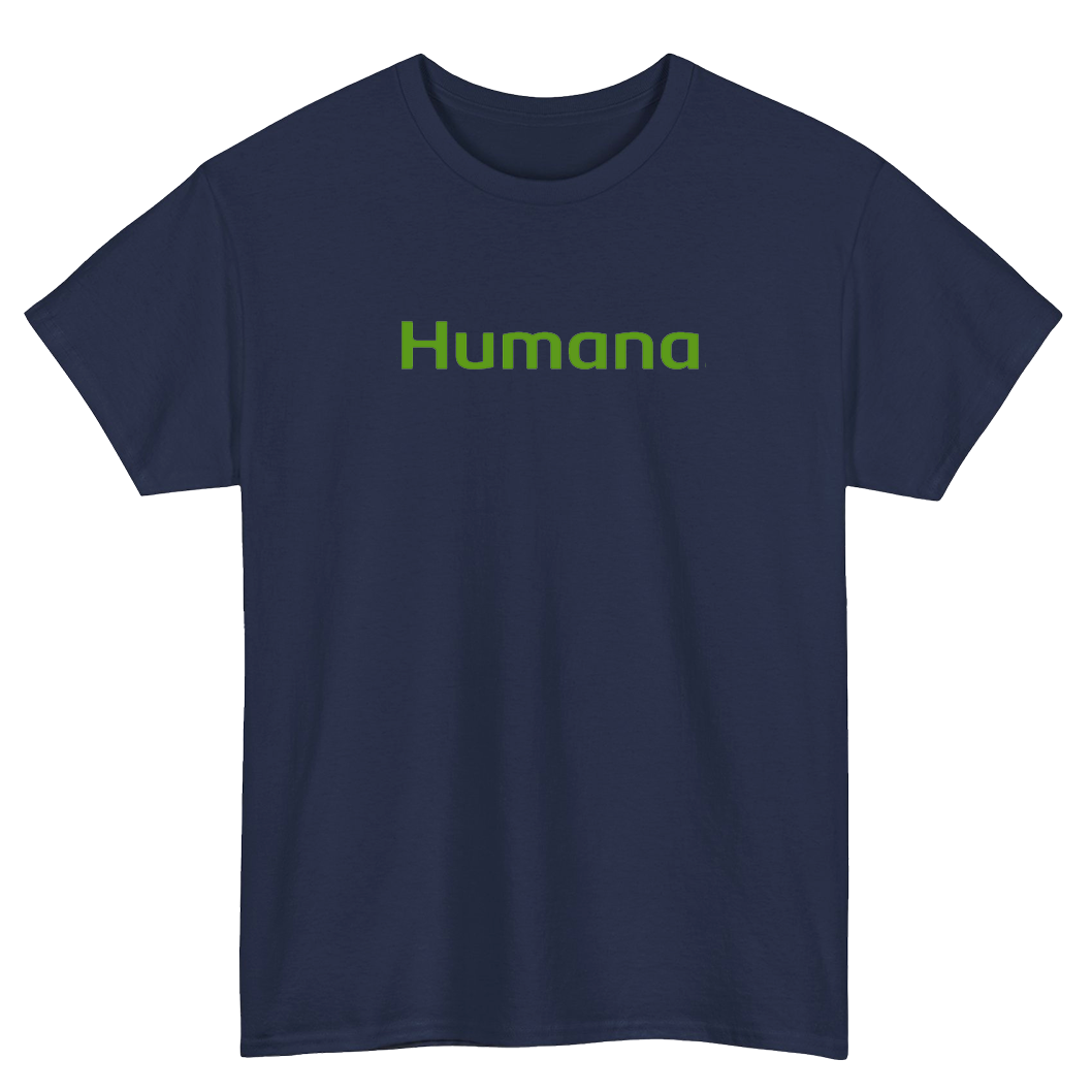 HUMANA HEALTH INSURANCE Logo Mens Unisex Short Sleeve T-Shirt Size S-3XL - P