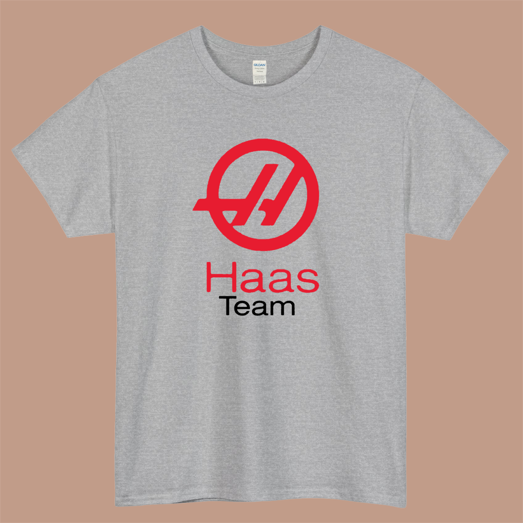Haas F1 Team Logo Mens Unisex Short Sleeve T-Shirt Size S-3XL - P