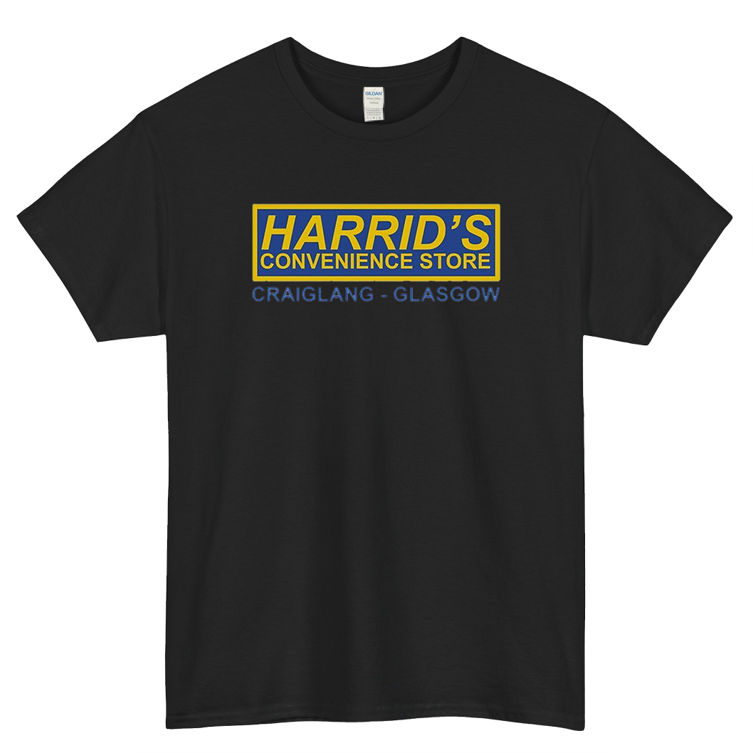 Harrids Convenience Store Craiglang Logo Mens Unisex Short Sleeve T-Shirt Size S-3XL - P