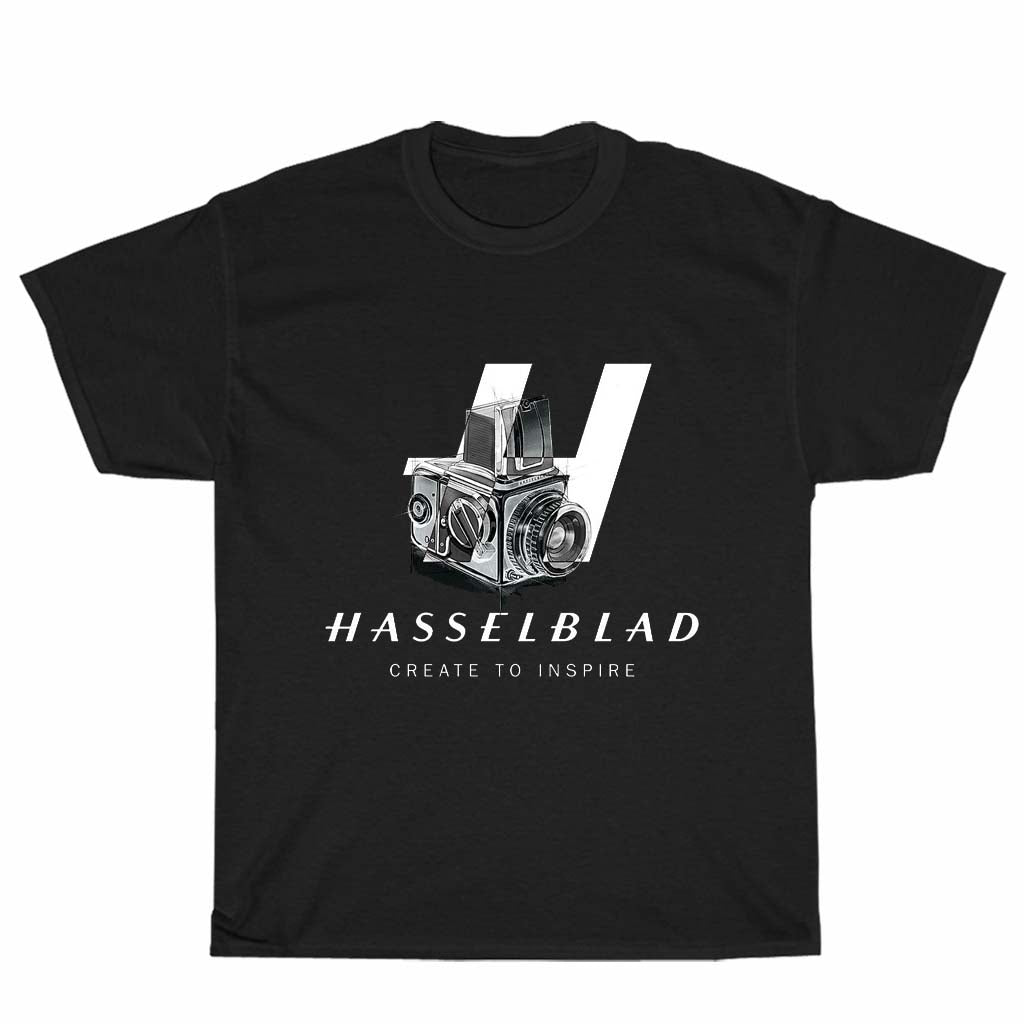 Hasselblad Camera Men's Black T-shirt Logo Unisex Men's T Shirt Size S to 3XL