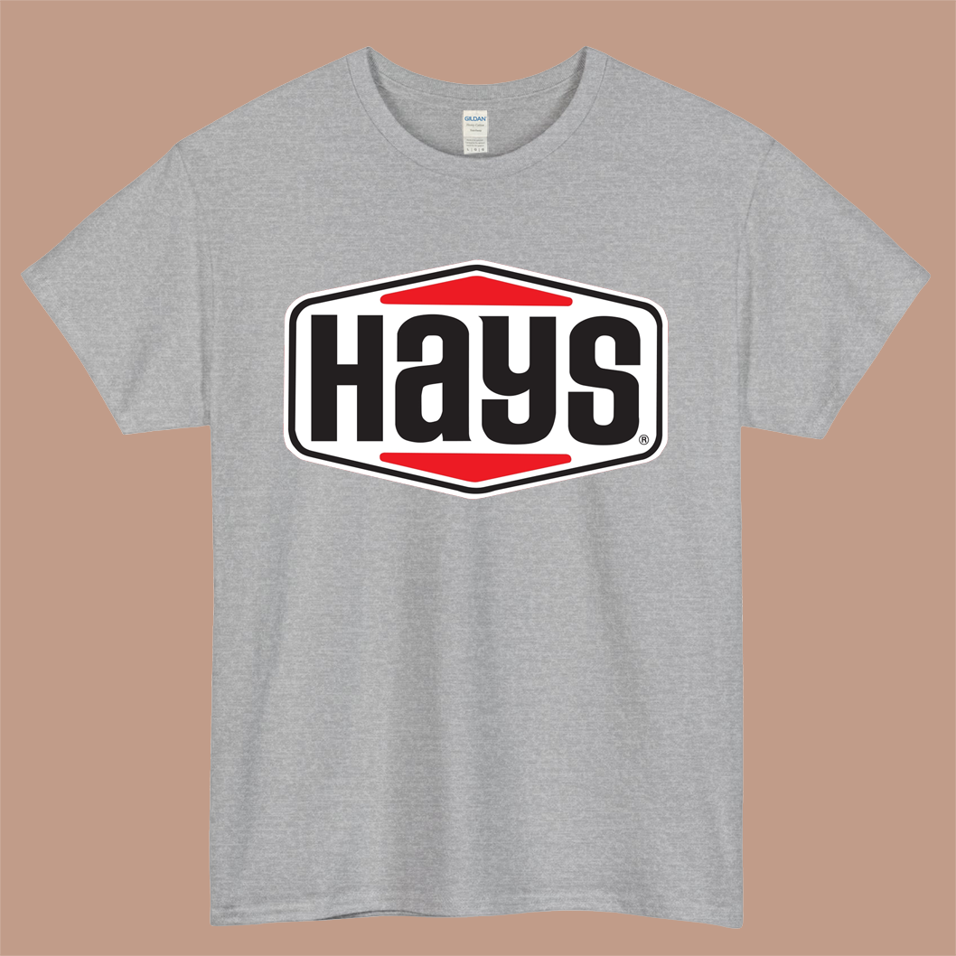 Hays Performance Driveline Logo Mens Unisex Short Sleeve Gray T-Shirt Size S-3XL