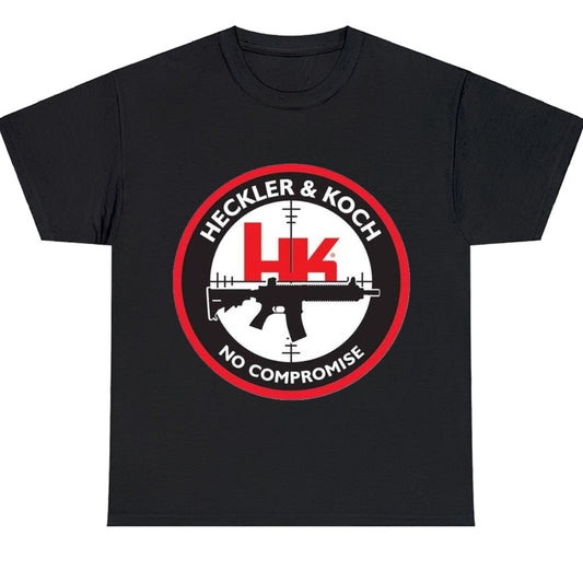 Heckler & Koch HK Firearms Guns Logo Men's Unisex T Shirt Size S to 3XL