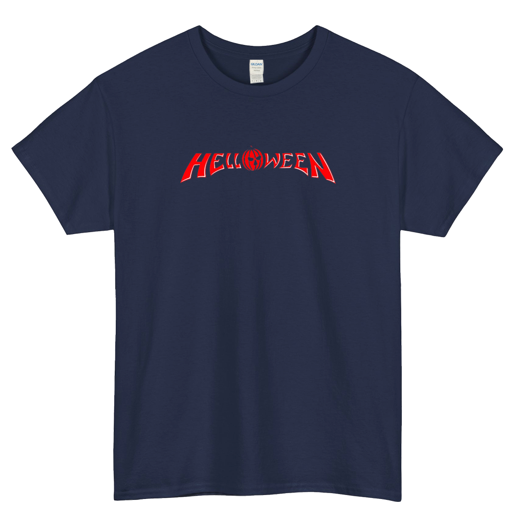 Helloween Blue Black Navy Logo Mens Unisex Short Sleeve T-Shirt Size S-3XL -P