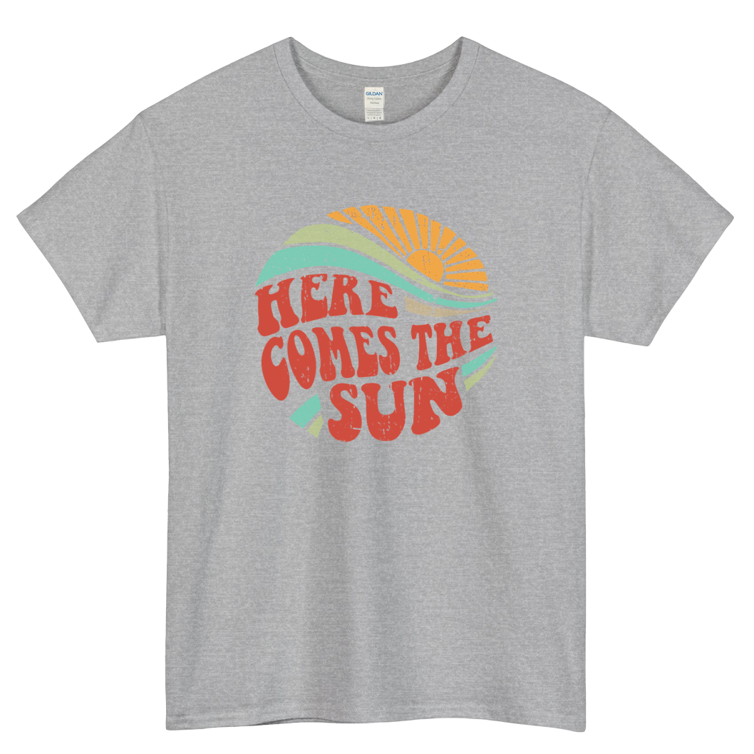 Here Comes the Sun Logo Mens Unisex Short Sleeve T-Shirt Size S-3XL - P