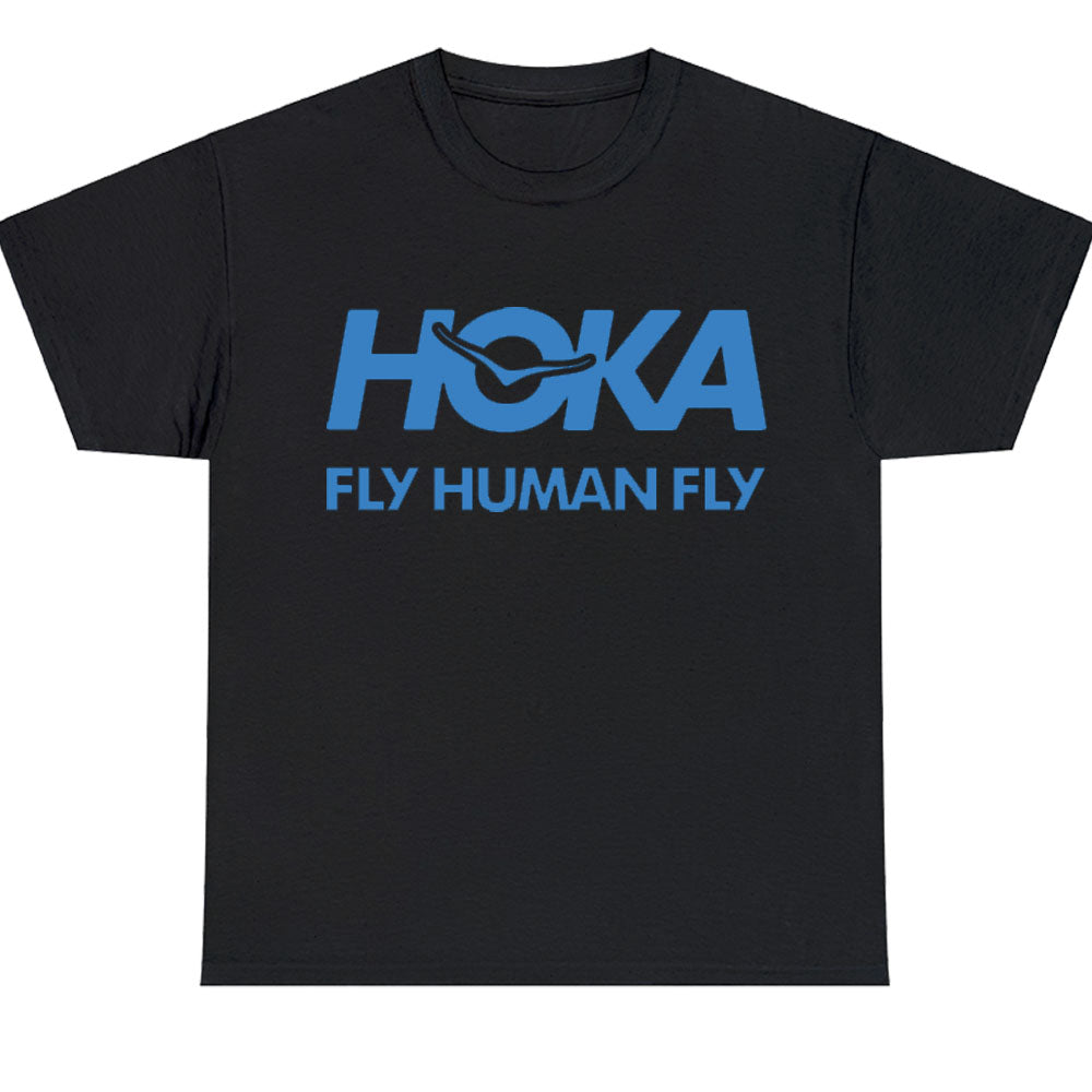 Hoka Fly Human Fly Logo Men's Unisex T Shirt Size S to 3XL