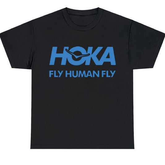 Hoka Fly Human Fly Logo Men's Unisex T Shirt Size S to 3XL