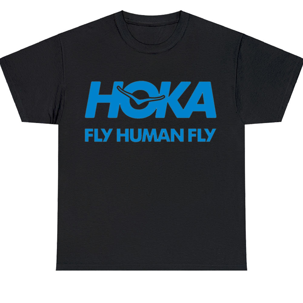 Hoka Fly Human Fly Logo Men's Unisex T Shirt Size S to 3XL