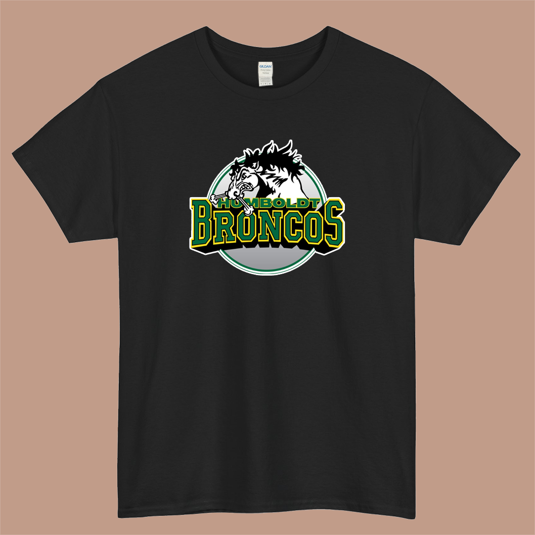 Humboldt broncos Logo Mens Unisex Short Sleeve T-Shirt Size S-3XL - P