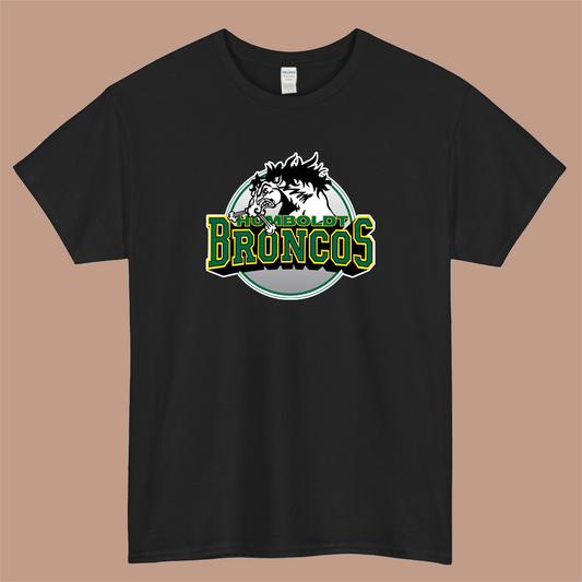 Humboldt broncos Logo Mens Unisex Short Sleeve T-Shirt Size S-3XL - P