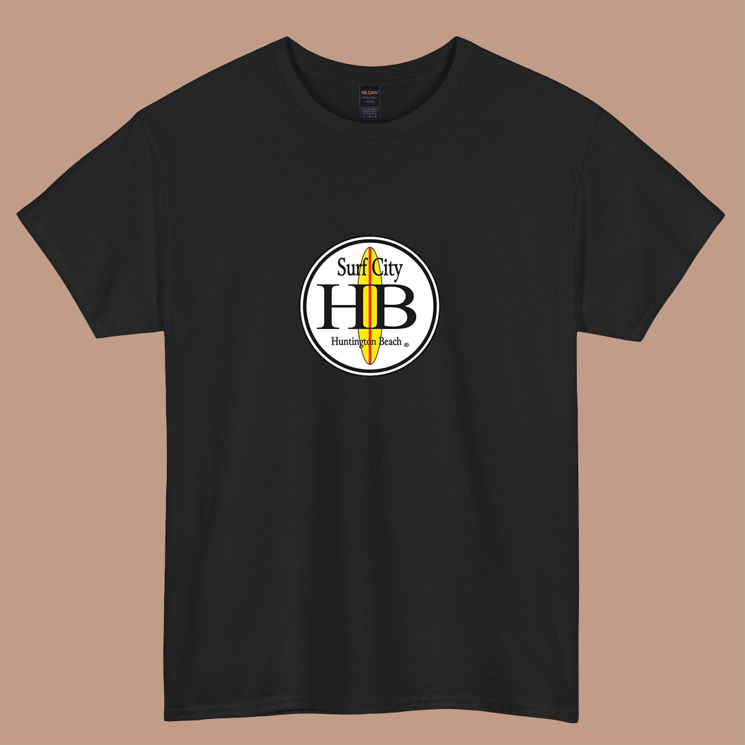 Huntington Beach logo short sleeve t shirt Size S-3XL -P