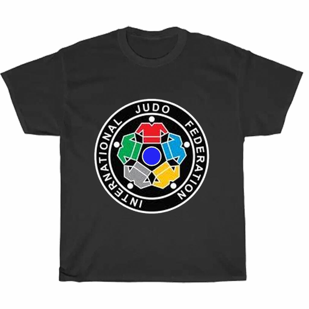 IJF International Judo Federation Logo Men's Unisex T Shirt Size S to 3XL