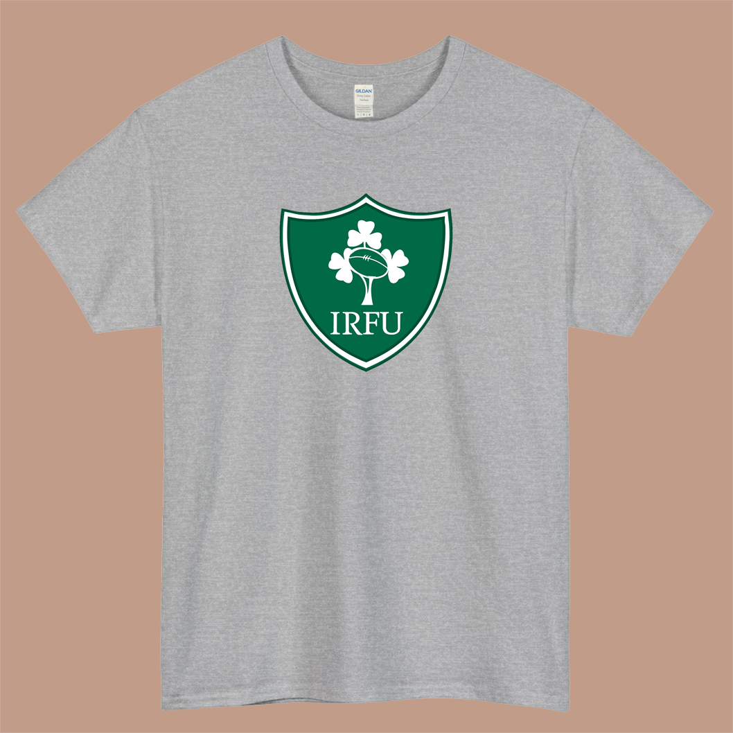 IRFU BEST BADGES Logo Mens Unisex Short Sleeve T-Shirt Size S-3XL - P