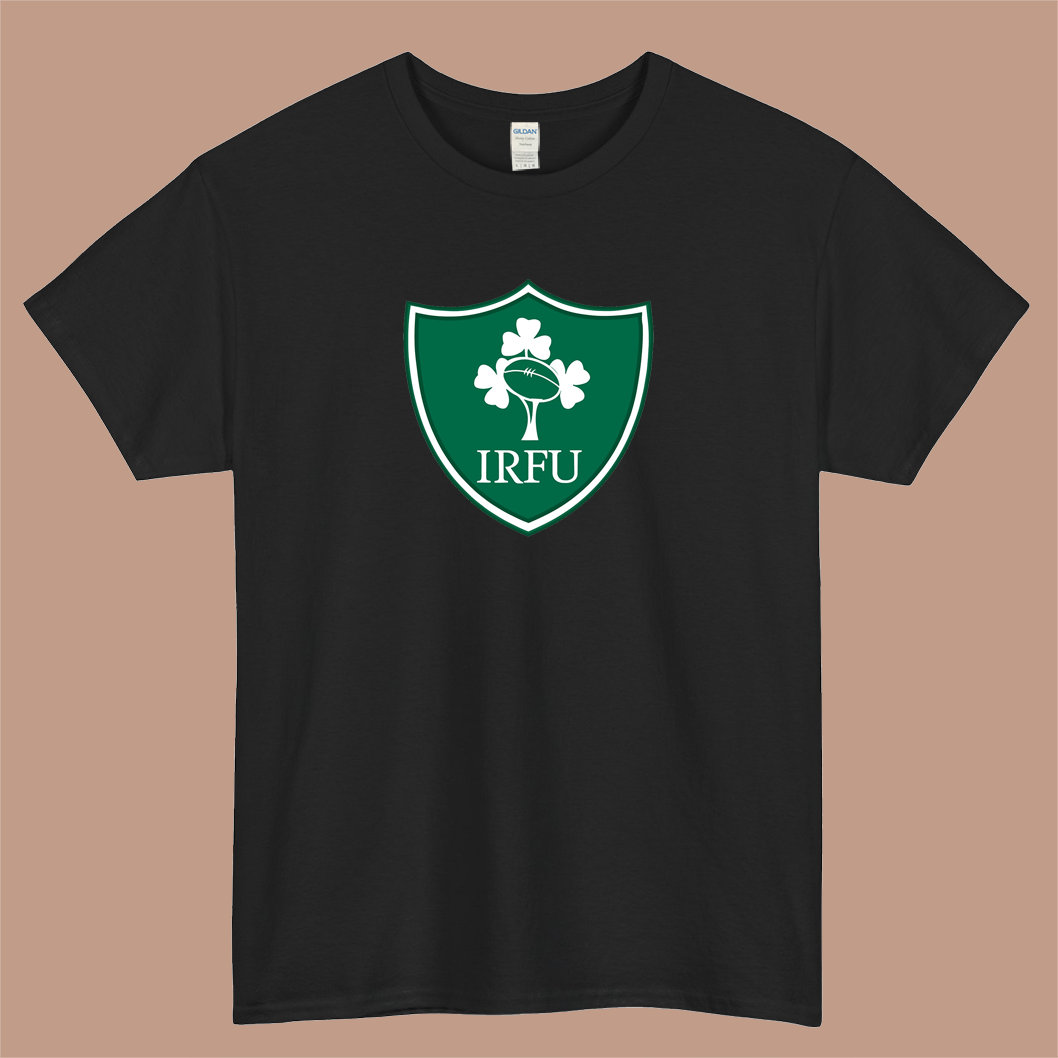 IRFU BEST BADGES Logo Mens Unisex Short Sleeve T-Shirt Size S-3XL - P