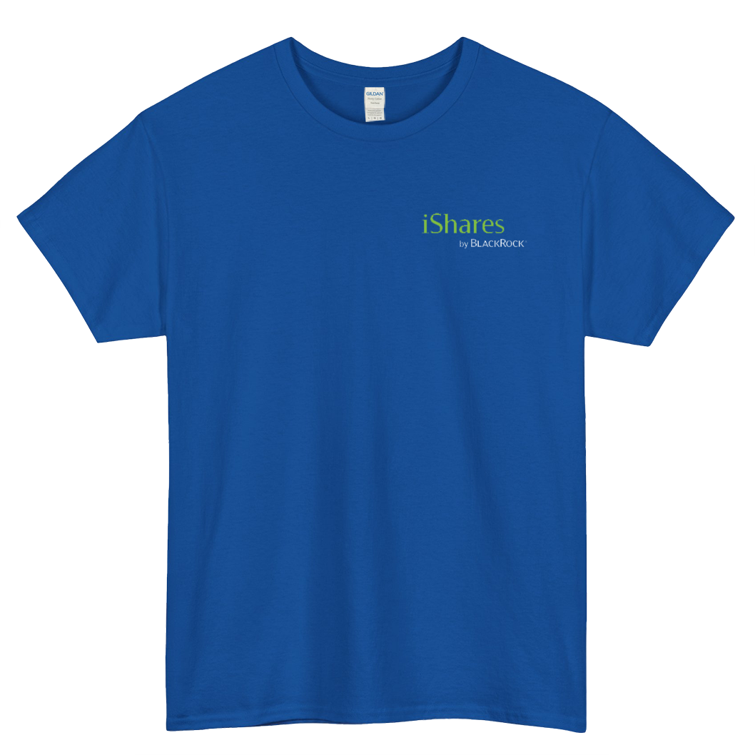 ISHARES BY BLACKROCK LOGO SHORT SLEEVE T SHIRT S-5XL- P