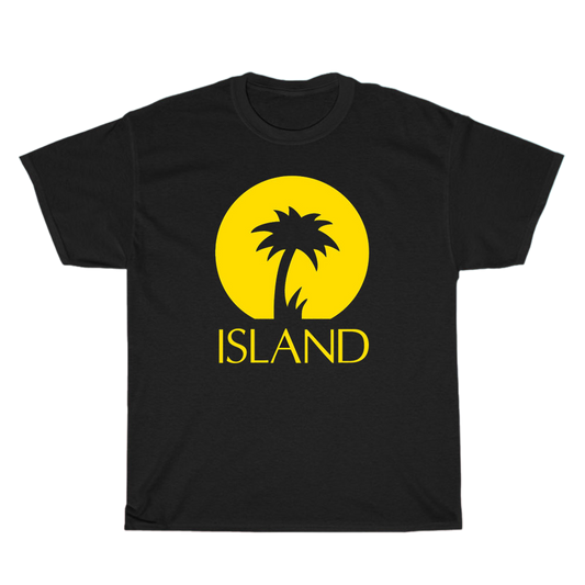 ISLAND RECORDS Palm Logo Men's Unisex T Shirt Size S to 3XL