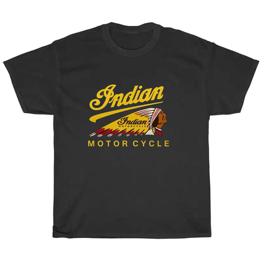 Indian Motorcycle Logo Men's Unisex T Shirt Size S to 3XL