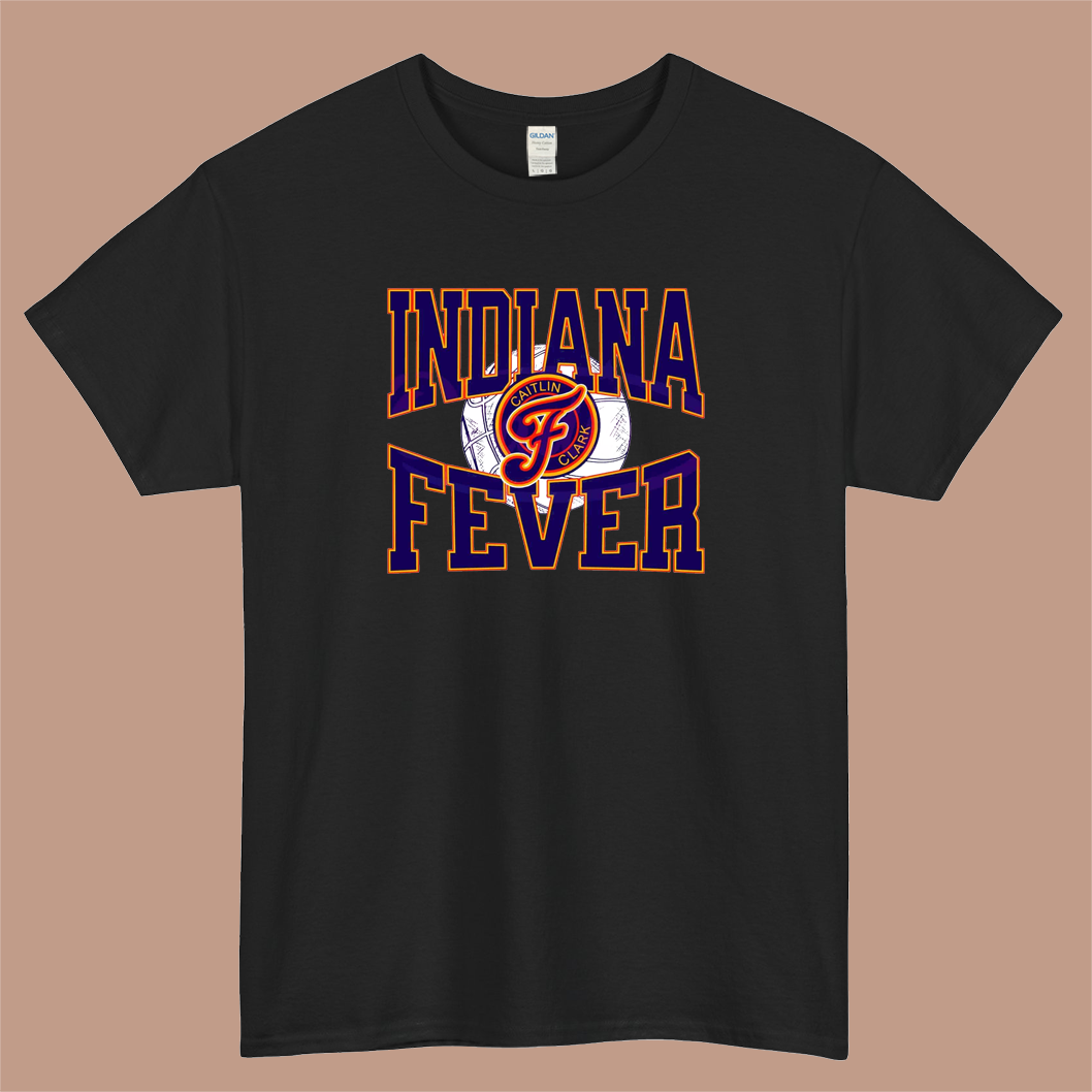 Indiana Fever Caitlin Clark Basketball Logo Mens Unisex Short Sleeve T-Shirt Size S-3XL - P