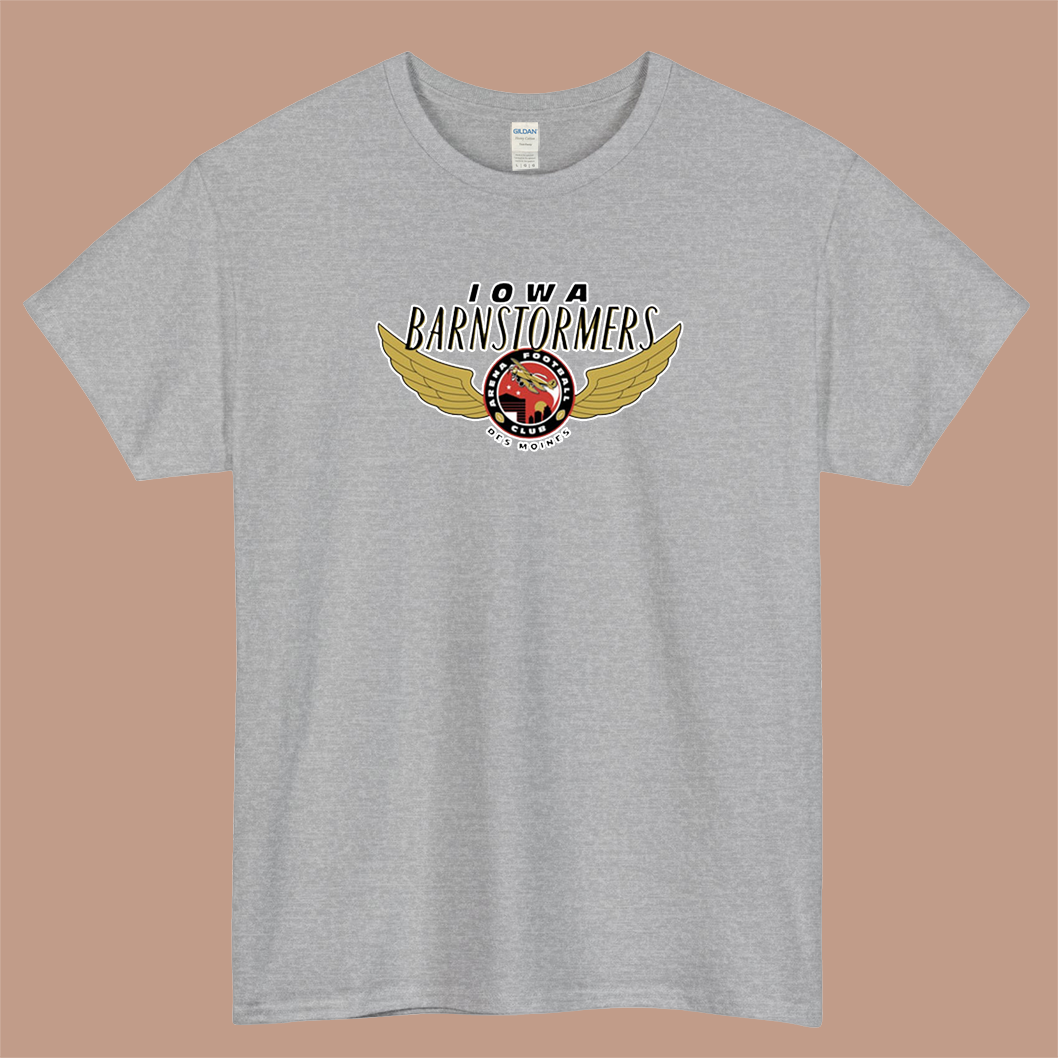 Iowa Barnstormers Logo Mens Unisex Short Sleeve T-Shirt Size S-3XL - P