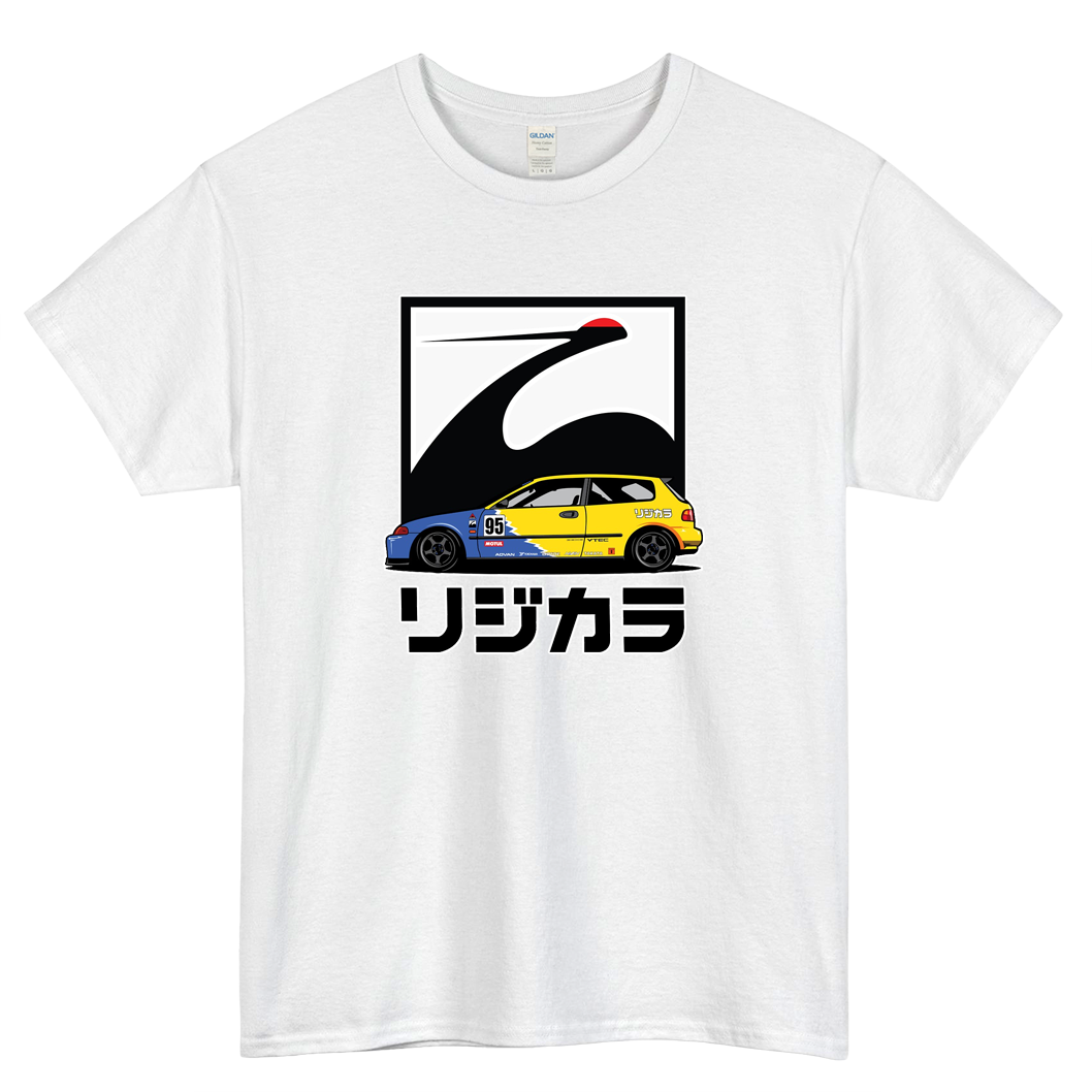 JDM Honda Civic EG Hatchback Spoon Sports Logo Mens Unisex Short Sleeve T-Shirt Size S-3XL - P