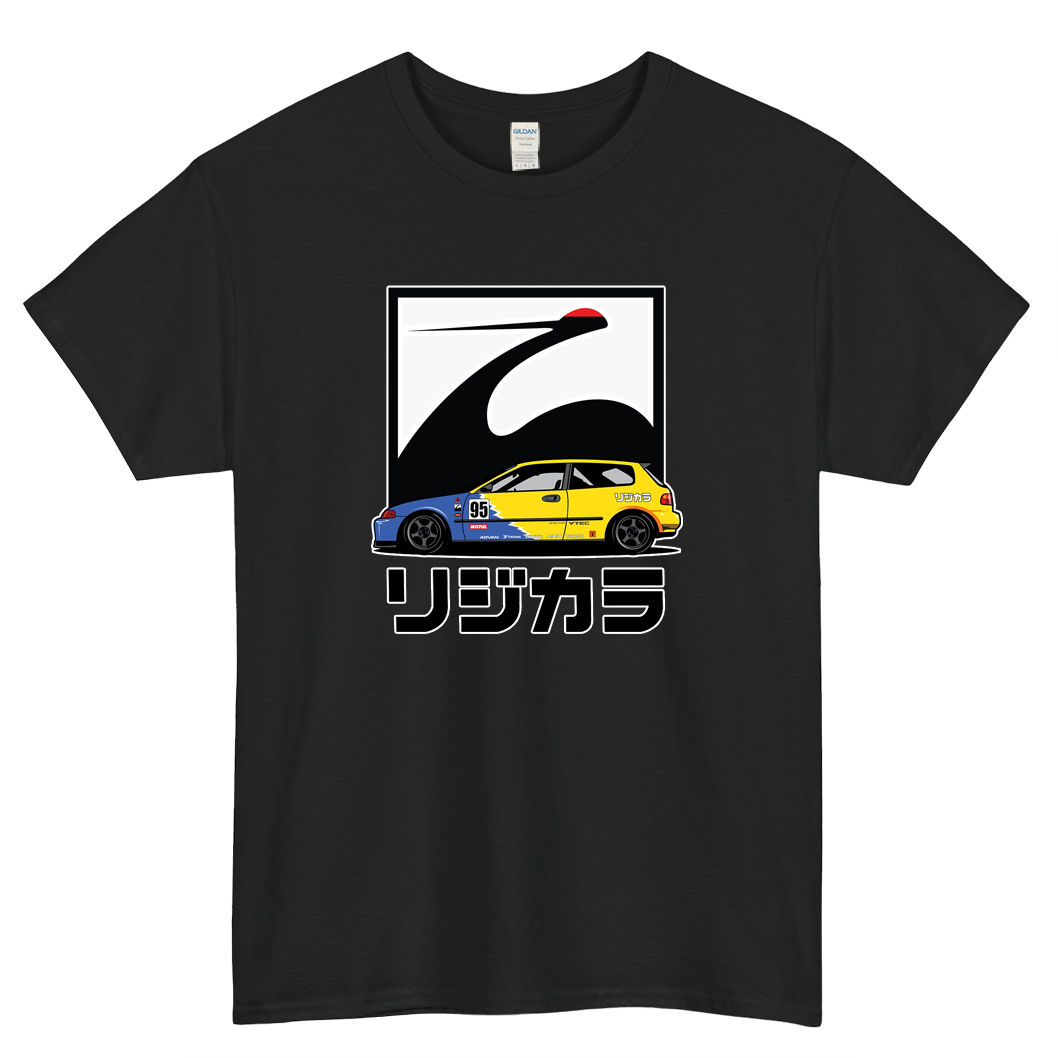 JDM Honda Civic EG Hatchback Spoon Sports Logo Mens Unisex Short Sleeve T-Shirt Size S-3XL - P