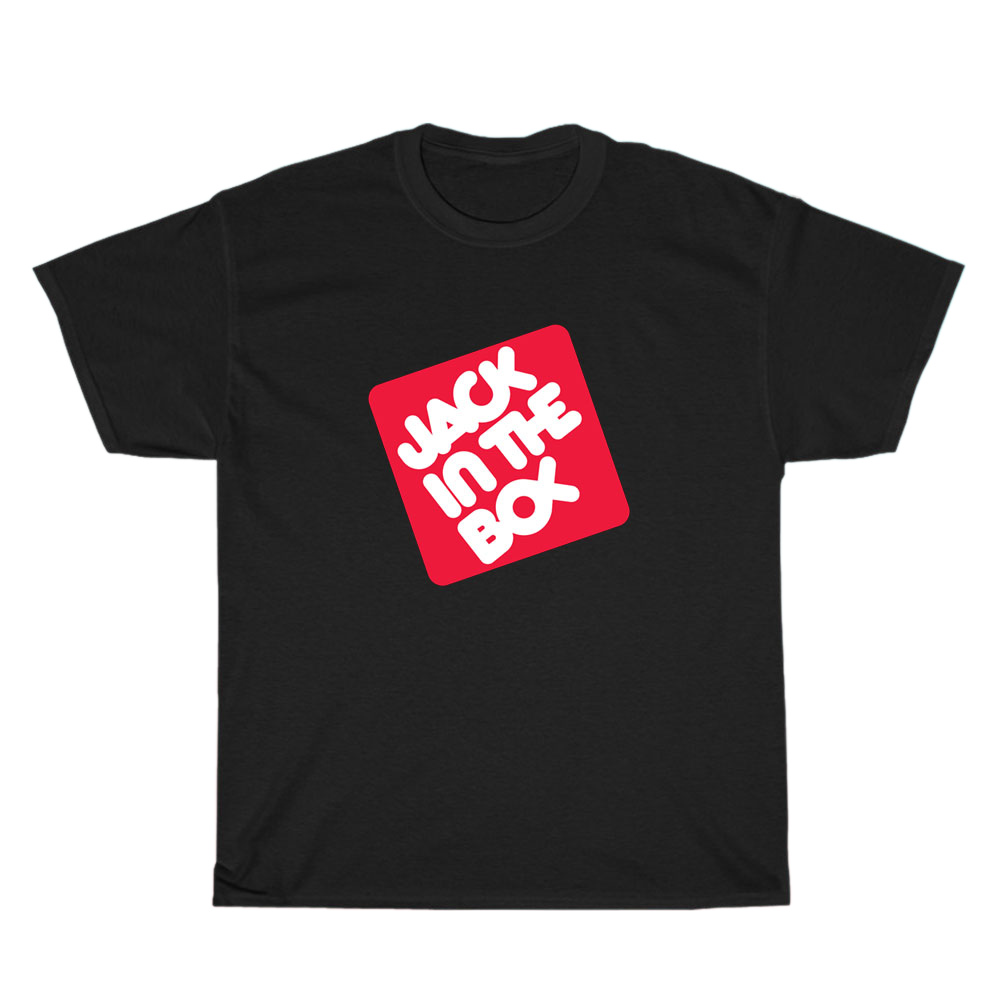 Jack in The Box Hamburgers Restaurant logo Men's Unisex T Shirt Size S to 3XL