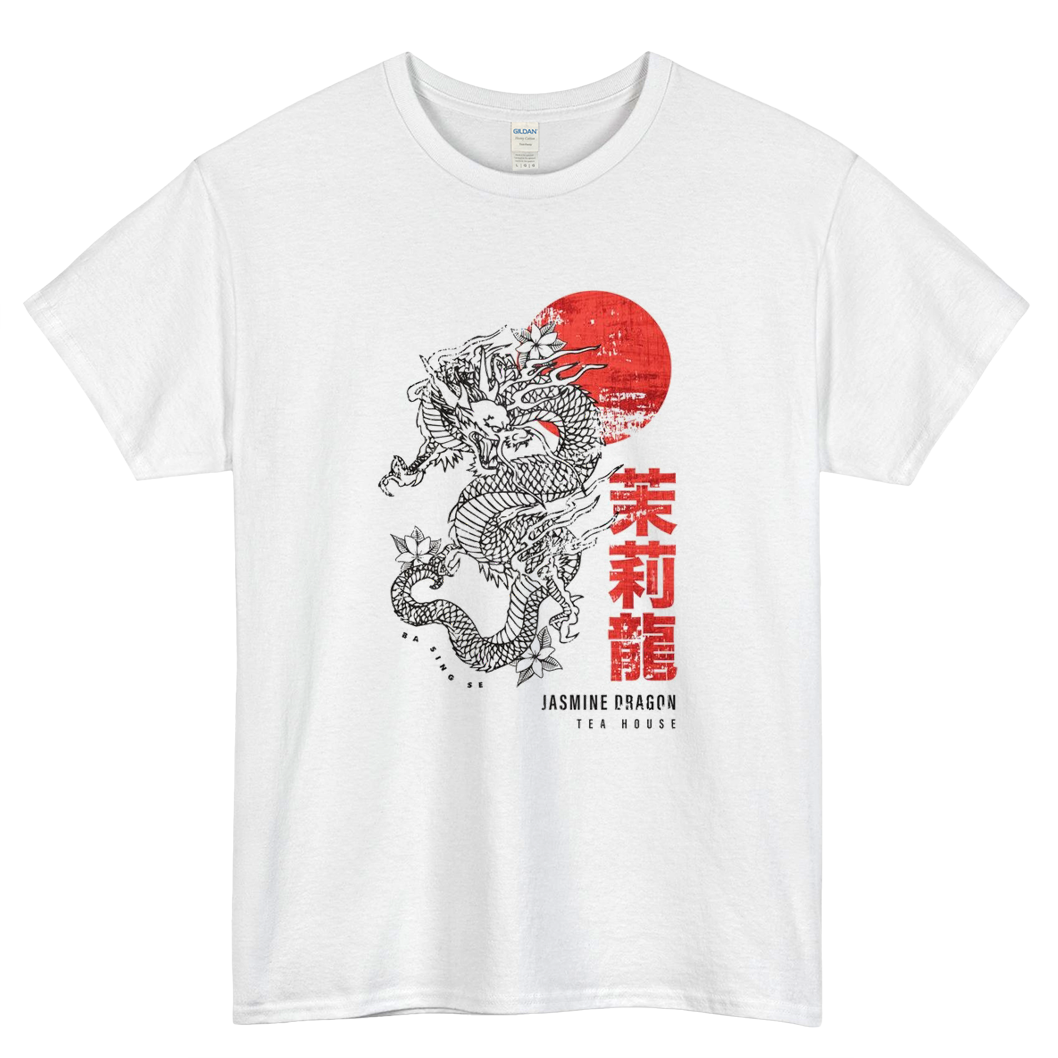 Jasmine Dragon Tea House Logo Mens Unisex Short Sleeve T-Shirt Size S-3XL - P