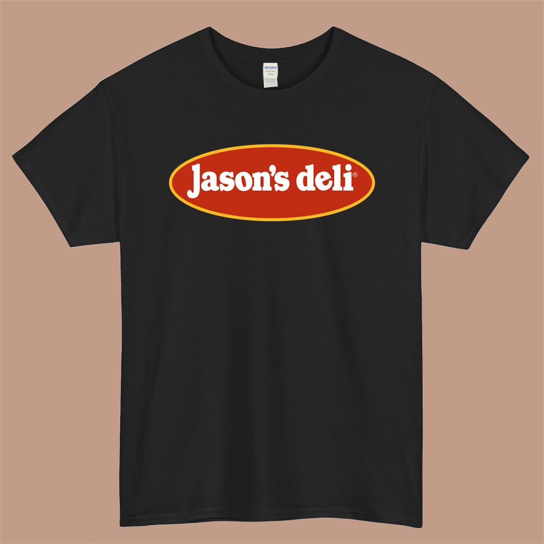 Jasons Deli Logo Mens Unisex Short Sleeve Black T-Shirt Size S-3XL