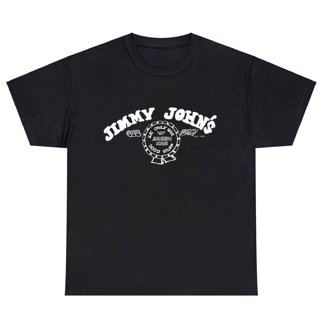 Jimmy John's Sandwiches Burger Logo Men's Unisex T Shirt Size S to 3XL