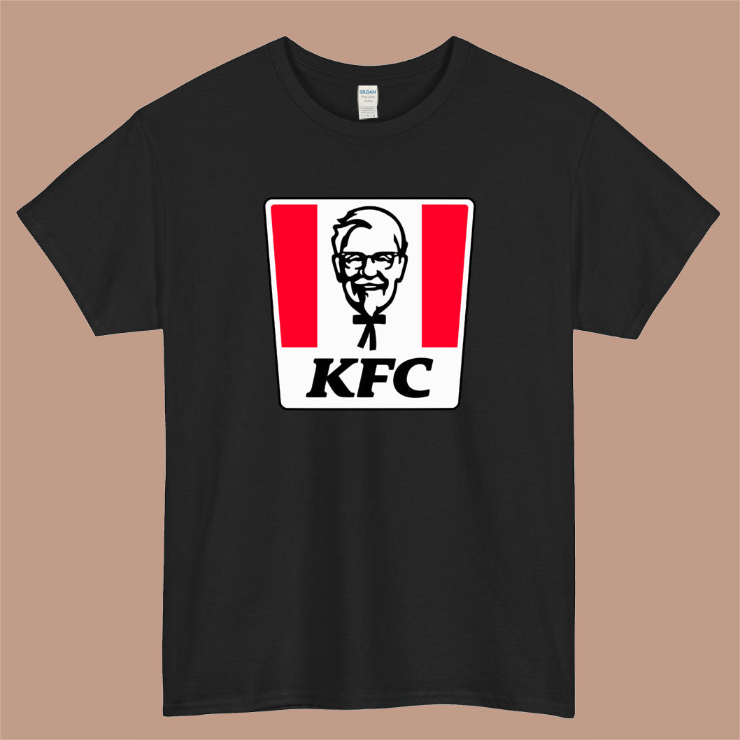 KFC Logo Mens Unisex Short Sleeve Black T-Shirt Size S-3XL