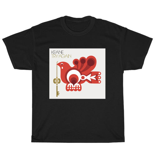 Keane under the iron sea Active logo Mens Unisex Short Sleeve Black T-Shirt Size S-3XL