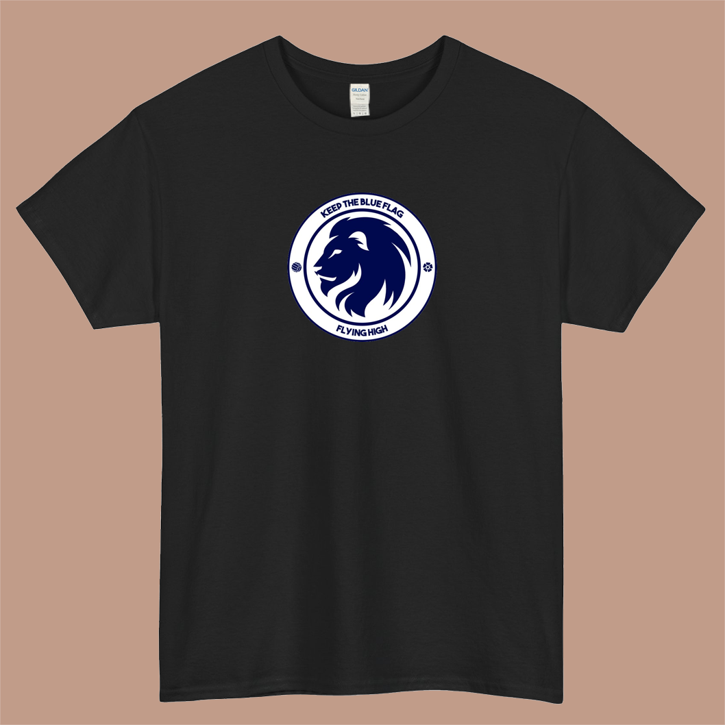 Keep the Blue Flag Flying High Left Crest Logo Mens Unisex Short Sleeve T-Shirt Size S-3XL - P